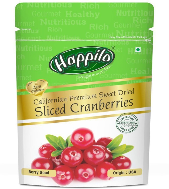 Happilo Californian Premium Sweet Dried Sliced Cranberries
