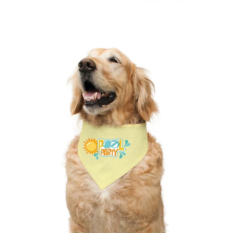 RUSE Bandana for Dog, Cat(Reversible Pool Party Printed Dog Bandana Charcoal Graphite Striped)