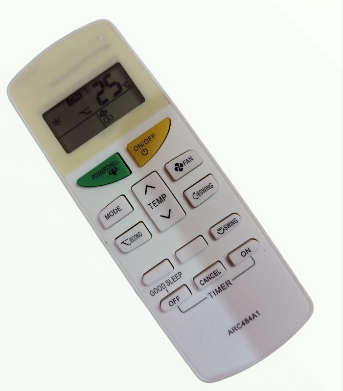 EHOP ARC484A1 Compatible Remote Control for Daikin Ac with function (AC-132D) PowerChill Remote Controller(White)