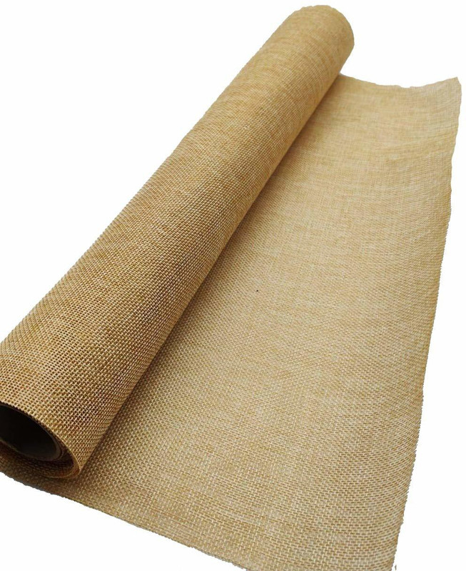 3A Featuretail Synthetic Jute Fabric roll for Bouquet/Gift Wrapping, Bags & Crafts