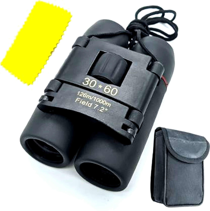 SellRider Best Quality 30x60 High Magnification long distance Foldable Outdoor Telescope Binoculars(60 mm , Black)