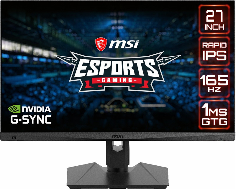 MSI Optix 68.58 cm (27 inch) WQHD LED Backlit IPS Panel height adjustable Gaming Monitor (MAG274QRF)(Response Time: 1 ms, 165 Hz Refresh Rate)