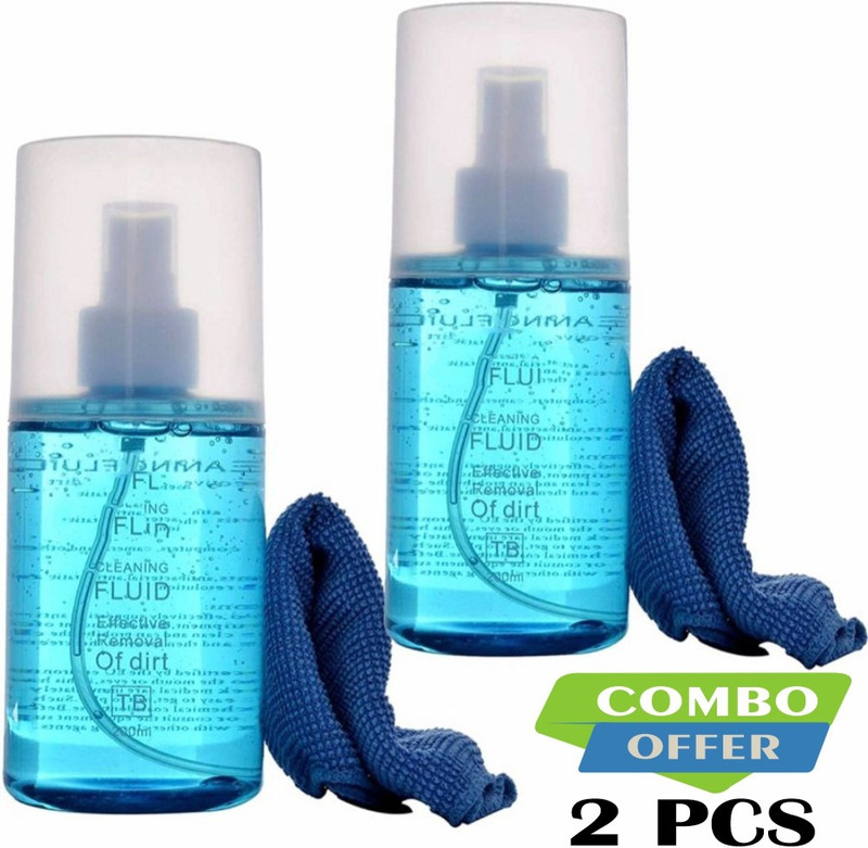 FineArts Cleaning Kit for Laptop, LED, Computer Monitor (200ml) (Pack of 2) for Computers, Laptops, Mobiles, Gaming(Cleaning Kit for Laptop, LED, Computer Monitor (200ml) (Pack of 2))