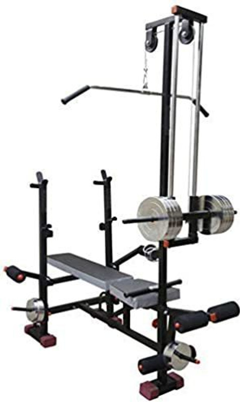 GymCrew 20 IN 1 GYM BLACK YELLOW COLOUR Multipurpose Fitness Bench