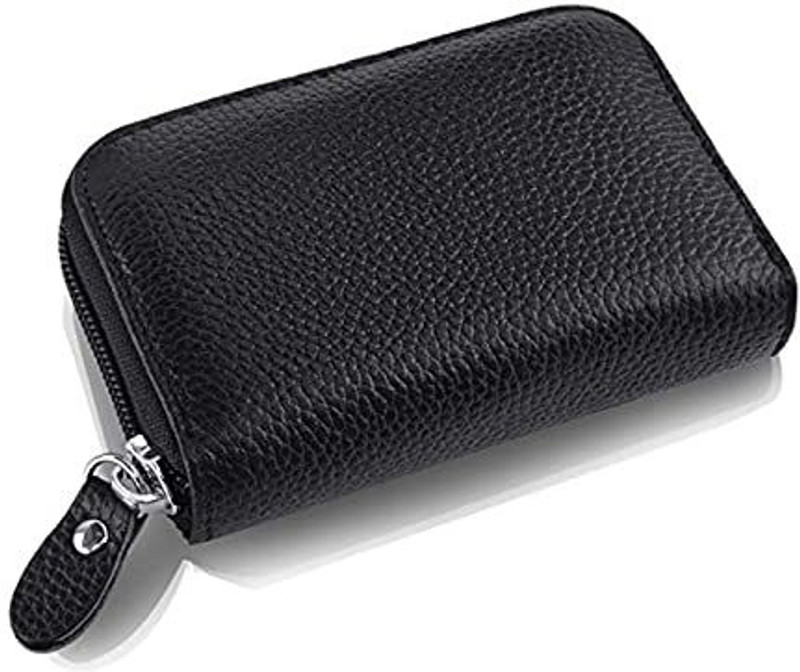 StealODeal 11 Slot Black L eather Credit/Debit 10 Card Holder(Set of 1, Black)