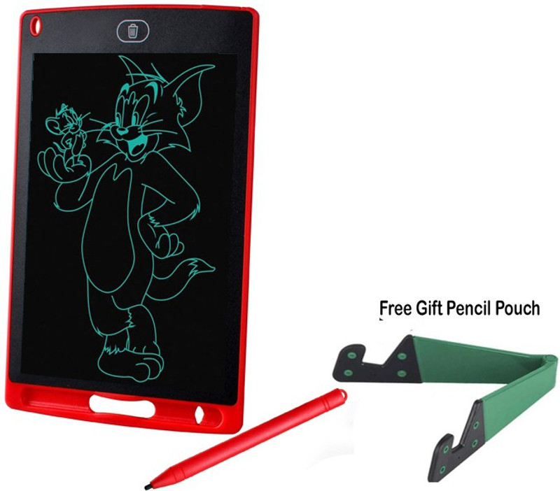 ARVANA LCD Writing Tablet Paperless Handwriting Pad for Kids RuffPad Slate Stylus Pen Digital RuffPad Slate LCD Re-Writing Drawing Board For Play&Fun+Mobile Stand 8.5 x 7 inch Graphics Tablet Connectivity - Wireless(Black)