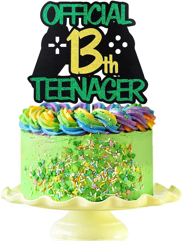 Festiko Festiko Official 13th Teenager Game Birthday Cake Cake Topper(multicolour Pack of 1)