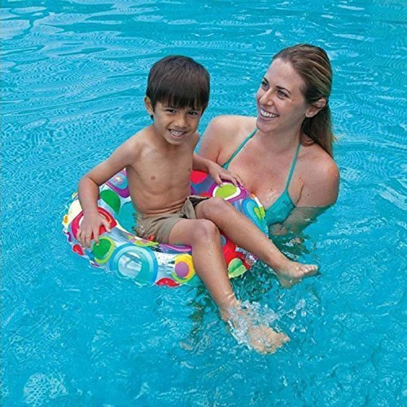 PAPASpace Inflatable Swimming Ring 70cm Pool Tube for Kids Boys Girls Swim Floatation Belt