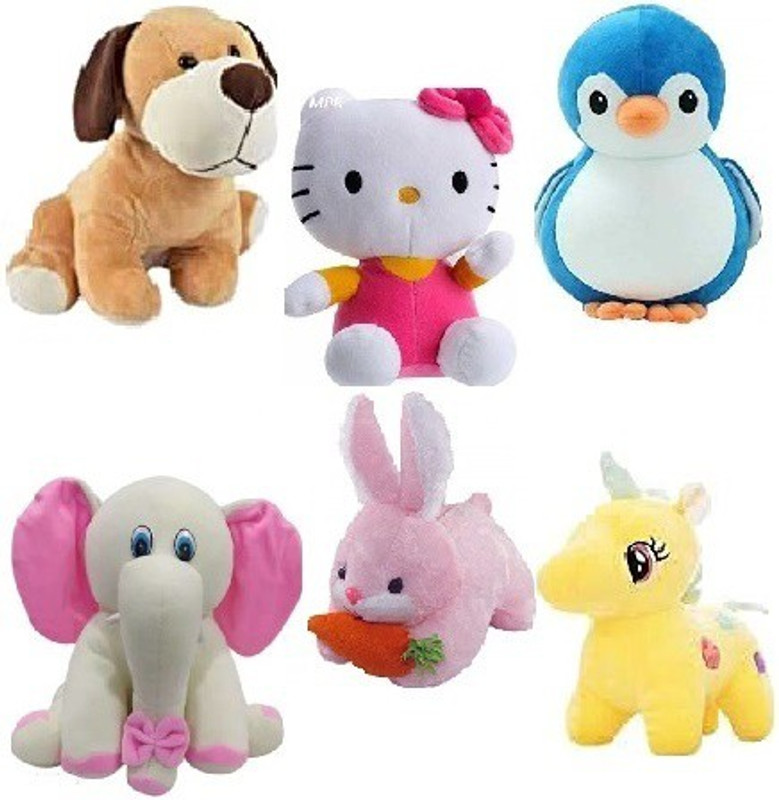 MPR ENTERPRISES Stuffed Plush Toys for Baby, Girls & children Playing Teddy Bear set of 6 - 24 cm(Multicolor) MPR ENTERPRISES Stuffed Plush Toys for Baby, Girls & children Playing Teddy Bear set of 6 - 24 cm(Multicolor)