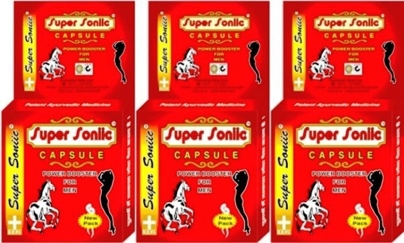 REPL Super Soniic 4 Capsules (Pack of 3)(Pack of 3, 12 Capsules)