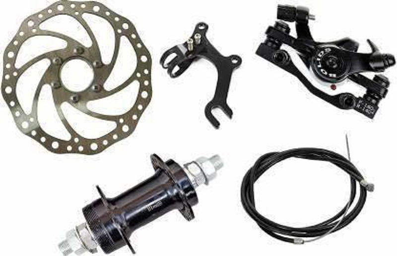 ESTHIR IMPEX Complete Set for Bicycle REAR/BACK Disk Break (Black) - Pack of 5 Bicycle Brake Disk