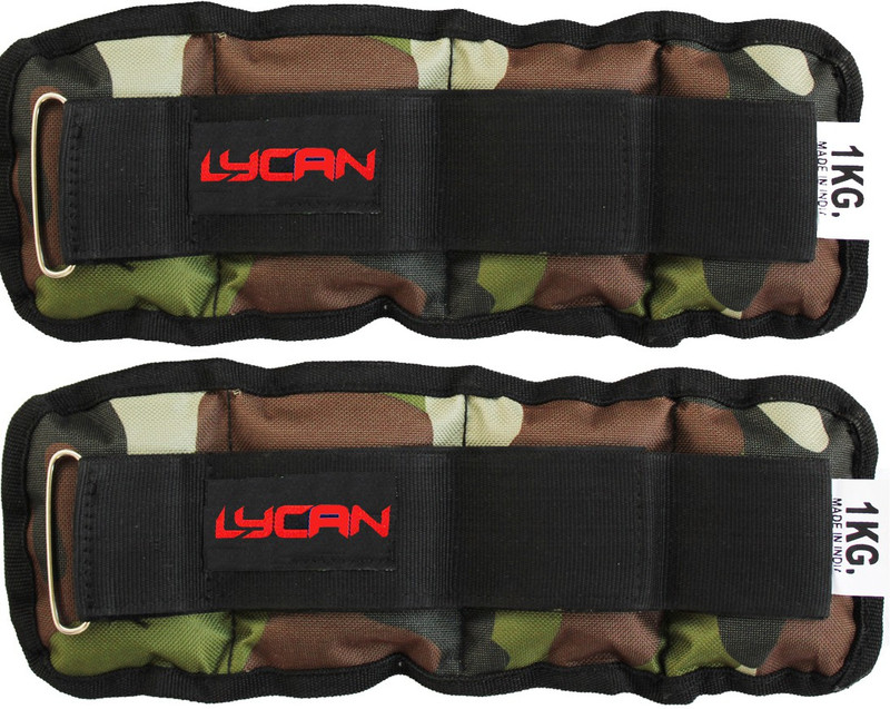 LYCAN 500 gram x 2pc Ankle & wrist weight for Strength Training , running & exercise Multicolor Ankle & Wrist Weight(1 kg)