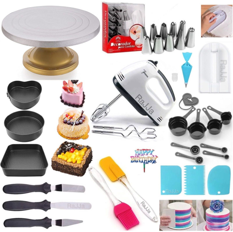 Greenstone cake making tools.. Kitchen Tool Set(Multicolor, Baking Tools)