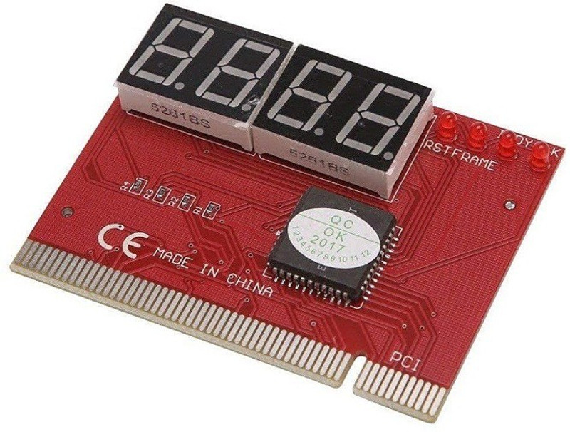 LipiWorld PCI 4 Digit PC Motherboard Analyser Diagnostic Card Tester with User Manual AM1Socket ATX AMD 320 Chipset DDR2 Motherboard for Desktop
