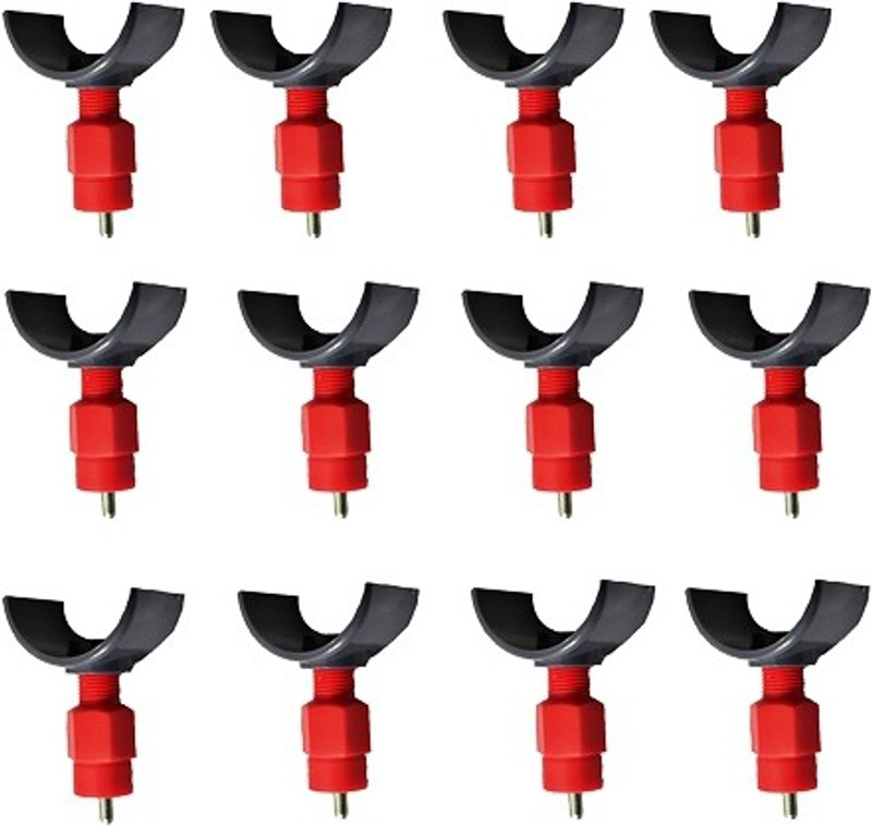 GKI POULTRY 360 degree Nipple Drinker with Round saddle (pack of 12) Pet Spa Kit