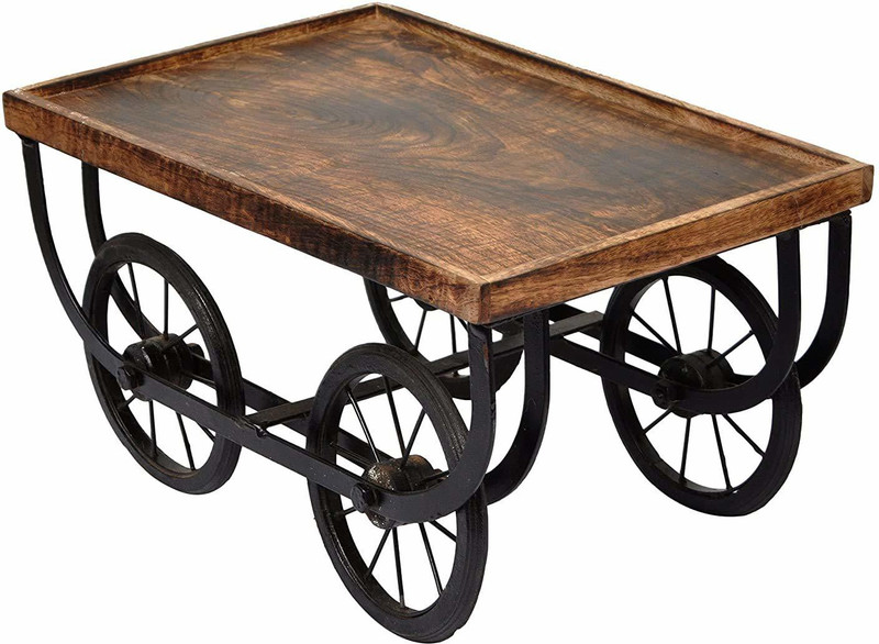 CRAFTSEXPORT Wooden Serving Tray Cart Tray