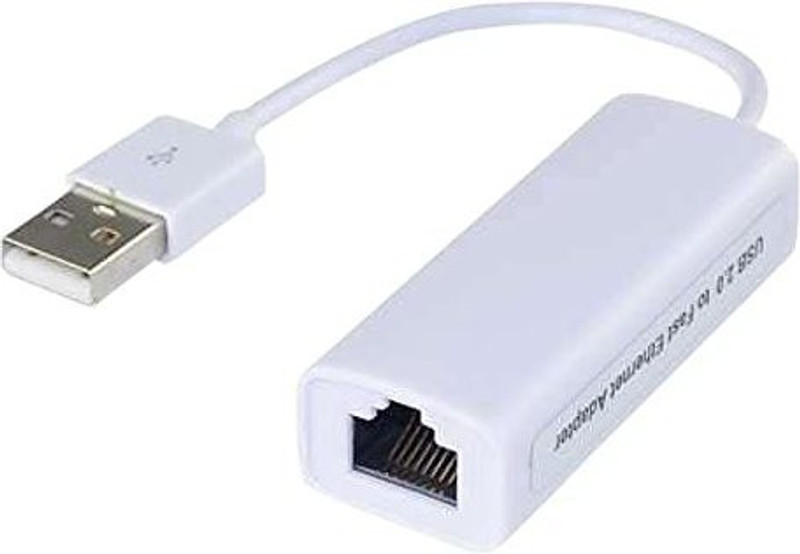Espouse High Speed USB 2.0 to LAN Network Ethernet Adapter Card 10/100Mbps Wired USB Lan Adapter compatible with Linux, Mac, Ubuntu, Windows(100 Mbps)