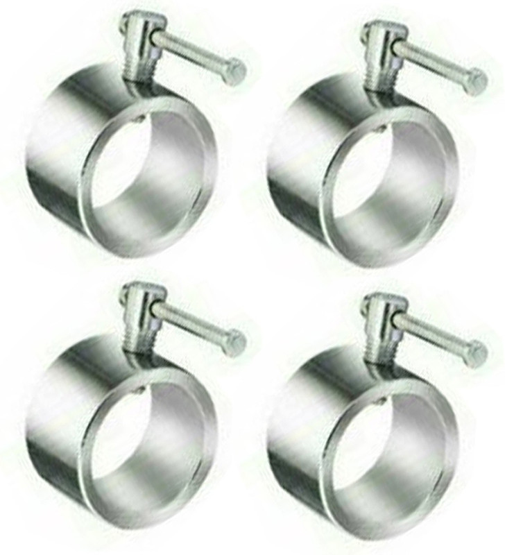 Rioff Set of 4 PCS Gym Bar Rod Locks Dumbbell Rod Locks (Silver) Weight Lifting Bar