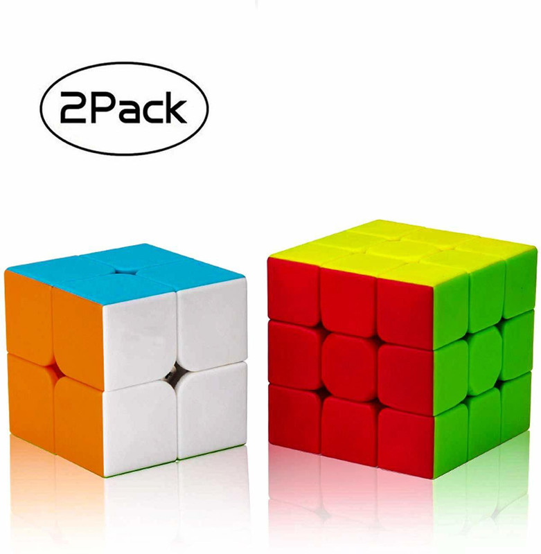 hinik Combo Set of 2X2 3x3 high Speed stickerless Puzzle Cube(Multicolor)