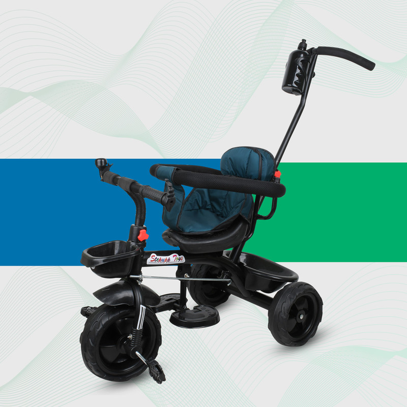 Stepupp Grow TRICYCLE FOR KIDS NEW MODEL ST-04 BLACK ST-04 BLACK KIDS TRICYCLE FOR BABY-08-08 Tricycle(Black)