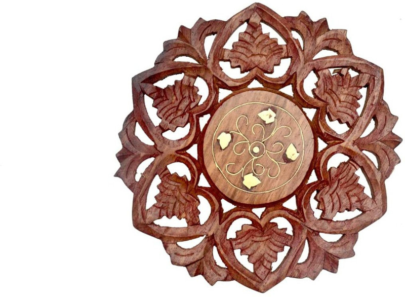 Kesha Spree Roundtrivet02 Wooden Carving Trivet(Pack of 1)