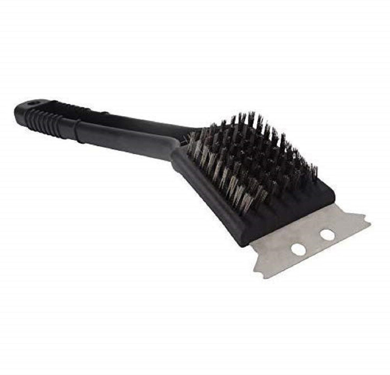 REPLEX BBQ Grill Brush with Scraper Gets Grills Squeaky Clean Stainless steel (1 pcs) stainless steel Flat Pastry Brush