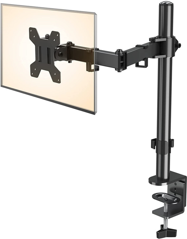 GITRU M051 Single Monitor Desk Mount Stand Computer Mount for Screen Up to 27 Inch Desk Mount Monitor Arm