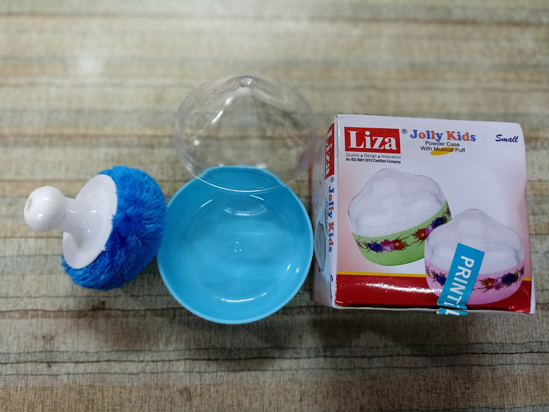 rushabh collections POWDER BOX UNBREAKABLE BLUE(Multicolor)