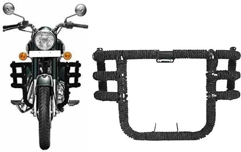 WHEETOYKART Airfly Front Safety Leg Crash Guard With Rope For Royal Enfield Classic 350-500C(Royal Enfield)