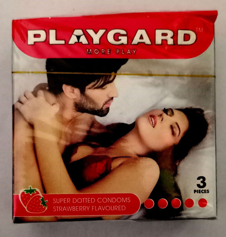 ALKEM SUPER DOTTED CONDOMS STRAWBERRY FLAVOURED (Set of 8, 24 Sheets) Condom(Set of 8, 24 Sheets)