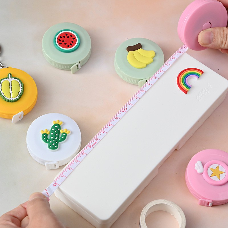 boxania 1pc Measuring Tape for Body Cartoon Cute Double-Sided Retractable 150cm/60 Inch Measurement Tape(150 cm)