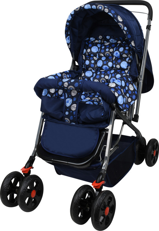 DUGGI MUGGI KIDS CART COMFORTABLE FOR NEW BORN BABY KIDS Twin Strollers & Prams(Multi, Dark Blue)