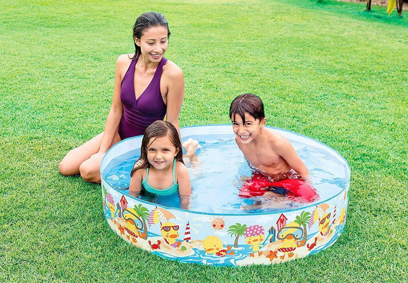 Nihan Enterprises Swimming Pool-4ft Bestway Swimming Pool (Blue)(Multicolor)