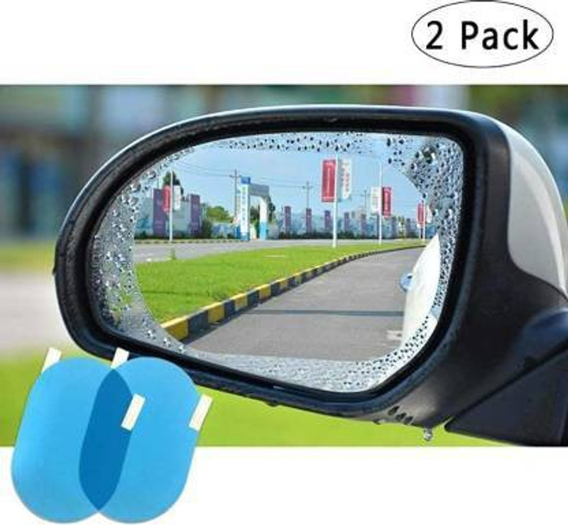AutoGnix Plastic & Glass Rearview, Side Mirror, HD Anti-Water, Anti-Mist Protective Film Car Mirror Rain Blocker(Blue)