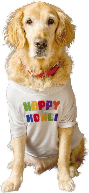 RUSE T-shirt for Dog(Dog Holi Festival T-shirt(Black/S))