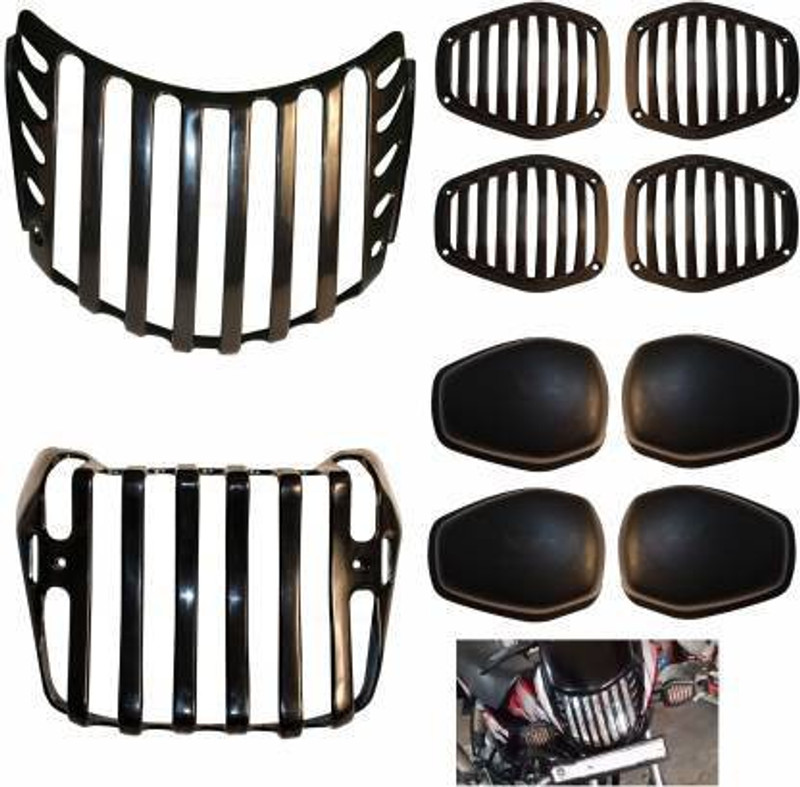 QZ DEVICE PZHFDELUXCOMBO6PCS3231 Bike Headlight Grill(Black)