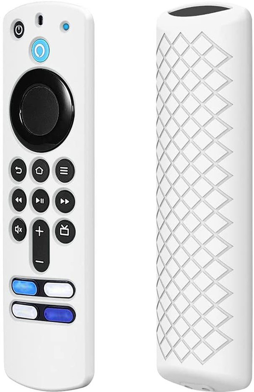 CALDIPREE Front & Back Case for Fire TV Stick 3rd Gen 2021 Alexa Voice Remote FireTVstick Cover(Blue, Silicon)
