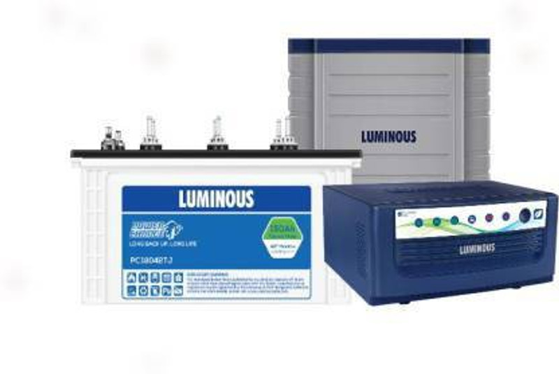 LUMINOUS EcoVolt Neo1050+PC18042TJ+Trolly with 42 Months Warranty Pure Sine Wave Inverter(500 VA)