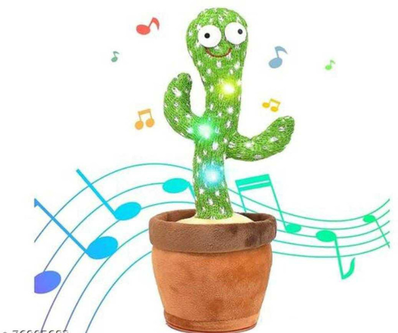 NKL Singing Sunny Talking Cactus Recording Talking Dancing Cactus Plant120 Songs(Green)