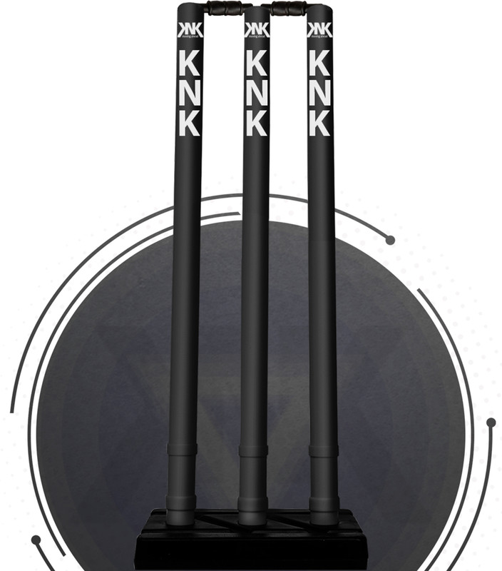 KNK Cricket Stump , Plastic Wickets(Black)