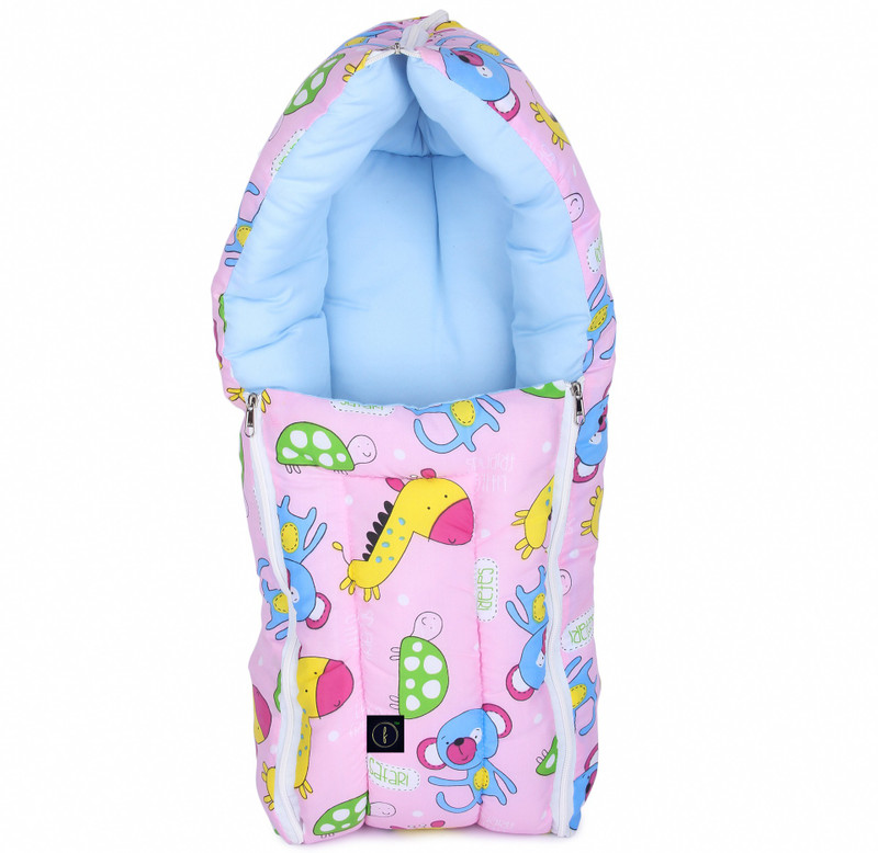 CRAZY SMILE SLEEPING BAG Soft & Snuggly Baby Sleeping Bag PRINTED(Fabric, Pink)