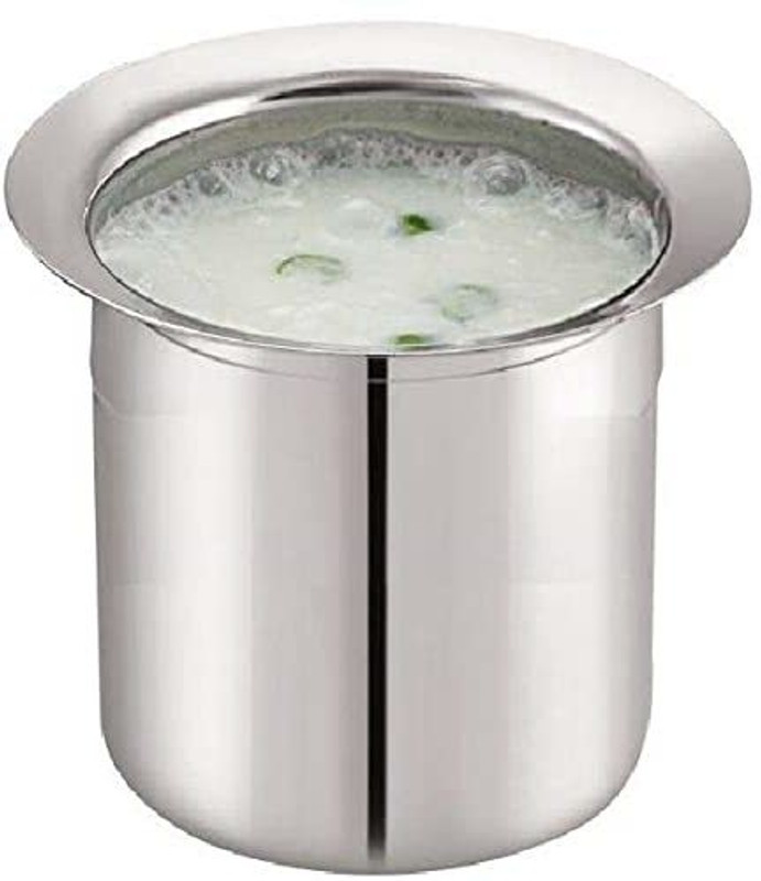 BartanStar Stainless Steel Deep Milk Boiling Gunj (500ml) Stainless Steel Steamer(0.5 L)