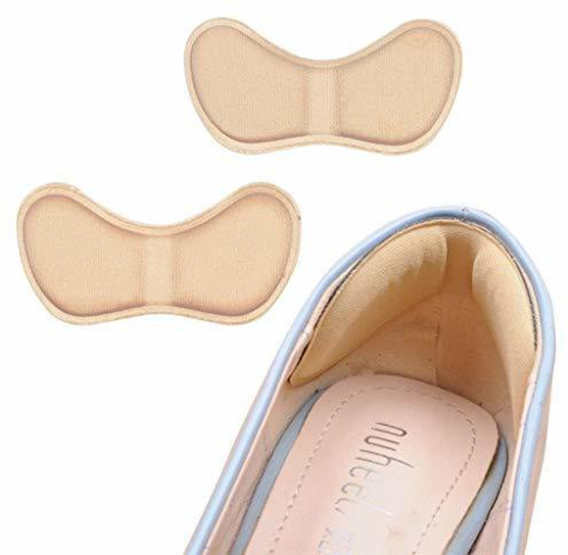 FEXMY Heel Grips Liner Cushions Inserts for Loose Shoes Insoles for Men Heel Support(Beige)
