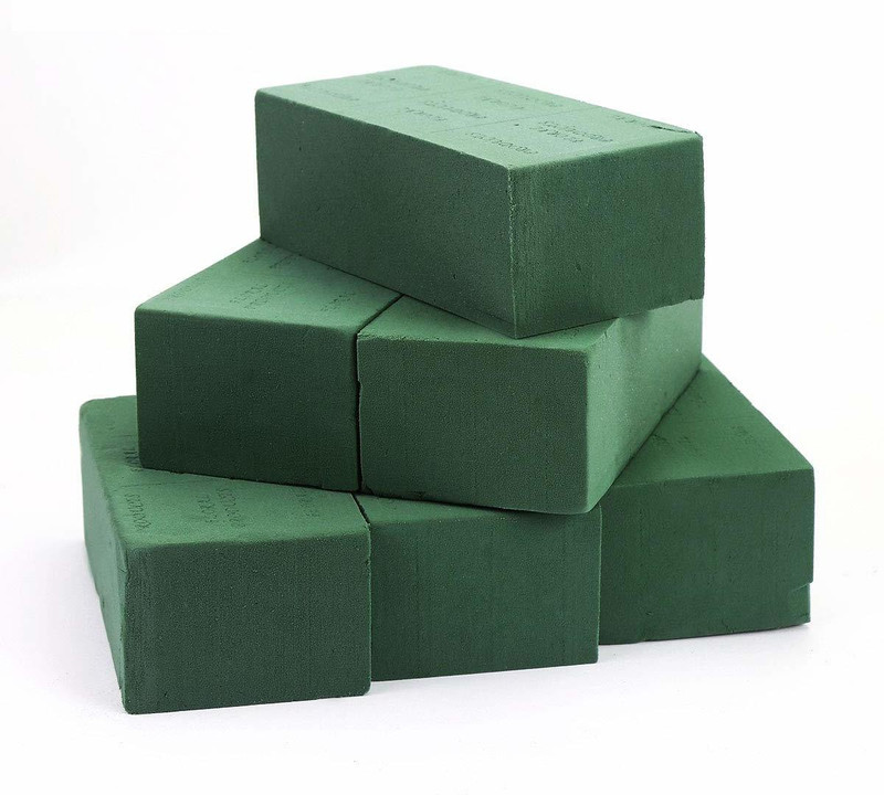 3A Featuretail 6 Pcs Floral Foam, Wet and Dry Floral Foam Blocks Flower Arrangement Kit