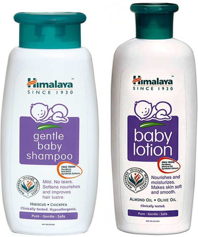 HIMALAYA Gentle Baby Shampoo & Baby Lotion 2X200ml (Pack of 2)(Multicolor)