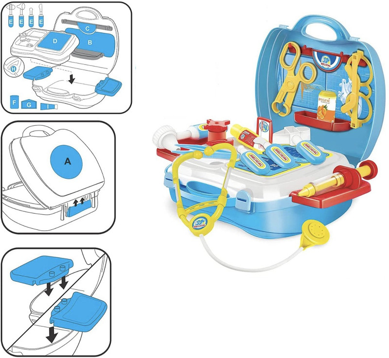 WOW Toys-Delivering Joys of Life Doctor Pretend Play Toy Set for Kids,Girls, Boys|Learning Toy|| ISI Certified
