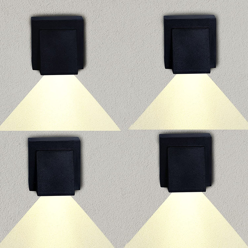 Gesto 5W Ip65 Waterproof Outdoor One Step Wall Mounted Light(Warm White) Post Light Outdoor Lamp(Yellow)