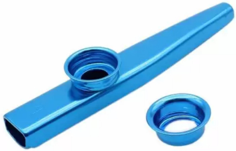 Rrmin India Kazoo Aluminum Alloy Metal with Flute Diaphragm Gift for Kids Music Lovers(Blue)