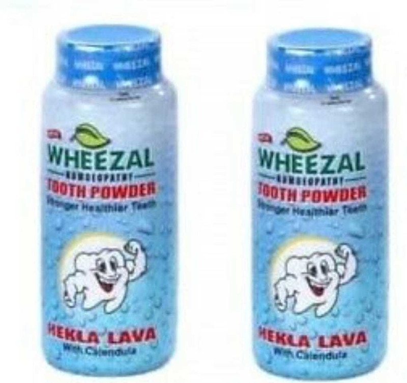 WHEEZAL HEKLA LAVA TOOTH POWDER _2 (Pack of 2)(100 g, Pack of 2)
