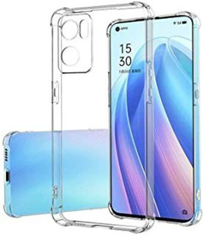 Mobile Back Cover Pouch for Oppo Reno 7 Pro 5G(Transparent, Dual Protection, Rubber, Plastic)